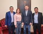 Municipio de Santiago, Misiones, coordina planes de trabajo con el Vicepresidente Alliana.