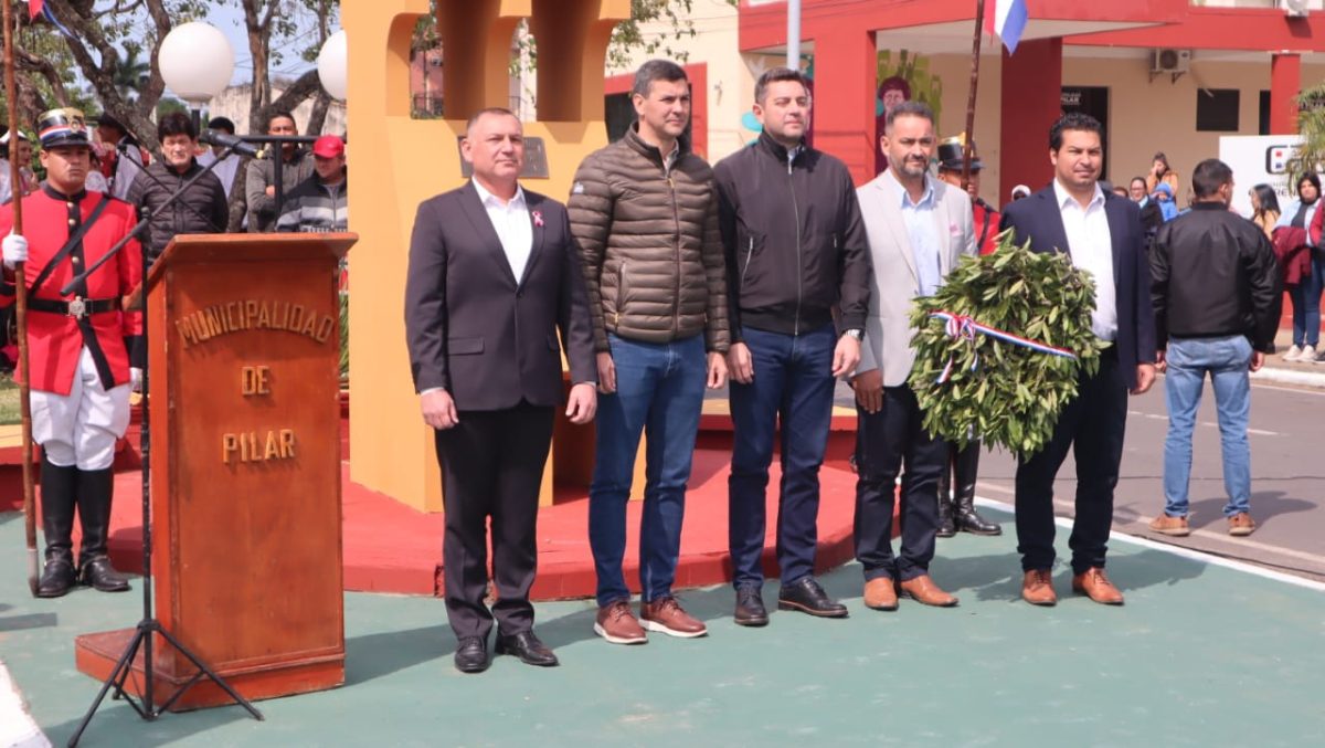 Pilar celebra 244 años de fundación con presencia del presidente Santiago Peña y el vicepresidente Pedro Alliana.