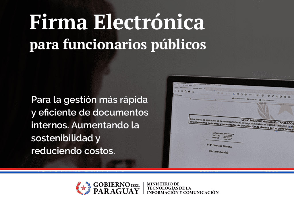 MITIC es el primer prestador de servicio de confianza no cualificado del país con firma electrónica para el sector público